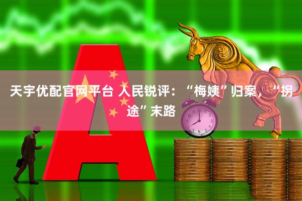 天宇优配官网平台 人民锐评：“梅姨”归案，“拐途”末路